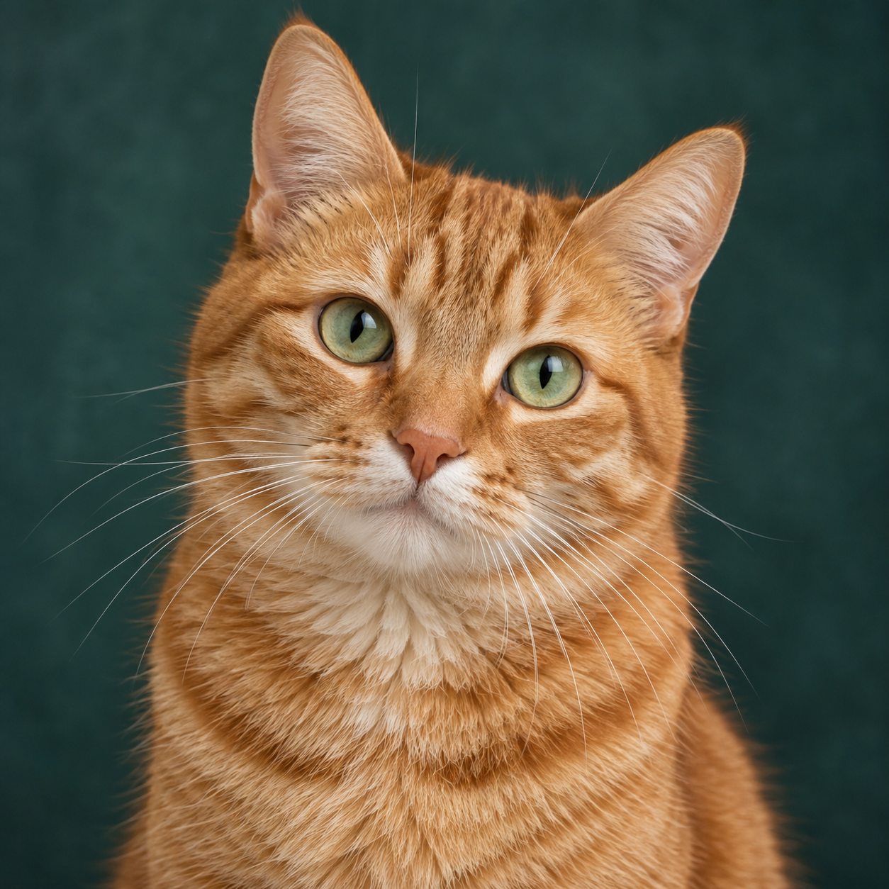 Ginger tabby cat used as the sample photo